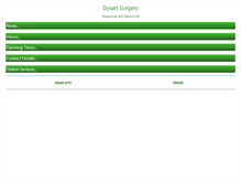 Tablet Screenshot of dysartsurgery.co.uk